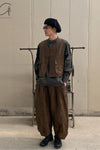 Aviva Jifei Xue cocoon wide-leg pants SS23-CWLP2-ACP bronze color